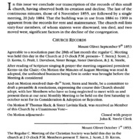The Christian Church and Society New London and East Nottingham Townships, Chester County