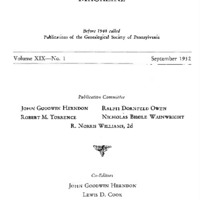 The Pennsylvania Genealogical Magazine