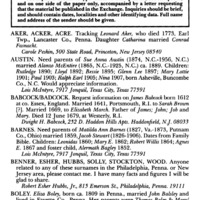 Information Wanted