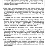 Information Wanted