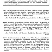 Information Wanted