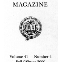 The Pennsylvania Genealogical Magazine, Vol 41, No 4, Title and Contents