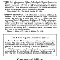 Information Wanted