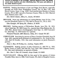 Information Wanted