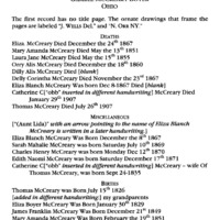 Gample-McCreary-Boyer Family Record, Ohio