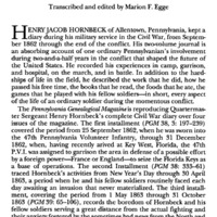 The Civil War Diary of HenryJacob Hornbeck