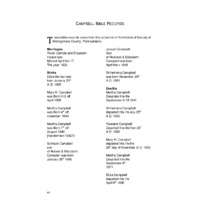 Campbell Bible Records