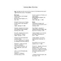 Corson Bible Records