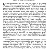 The Gunning Bedford Family