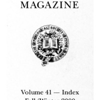 Surname Index to Volume 41
