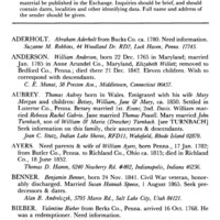 Information Wanted