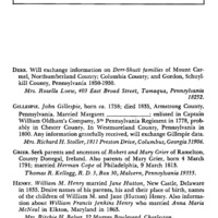 Information Wanted