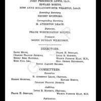 Officers of the Genealogical Society of Pennsylvania