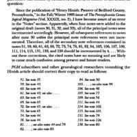 Henry Hinish": A Correction